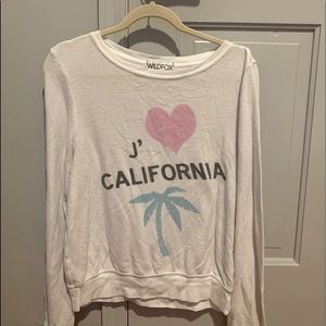 Wildfox White J’ California Long Sleeve Size S